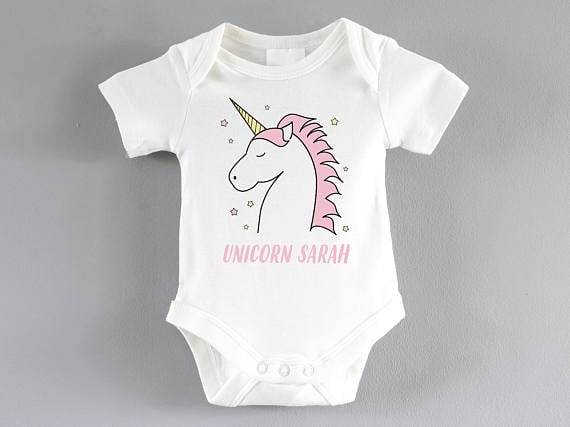 Unicorn Name Onesie