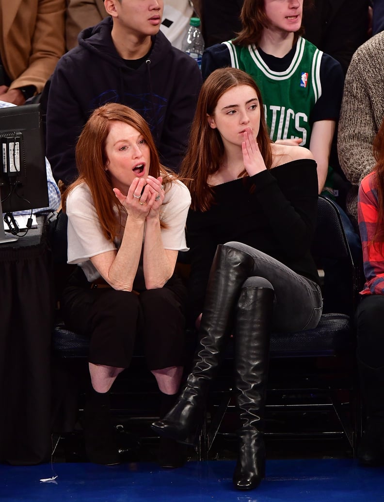 Julianne Moore and Daughter at NY Knicks Game Dec. 2016 | POPSUGAR ...