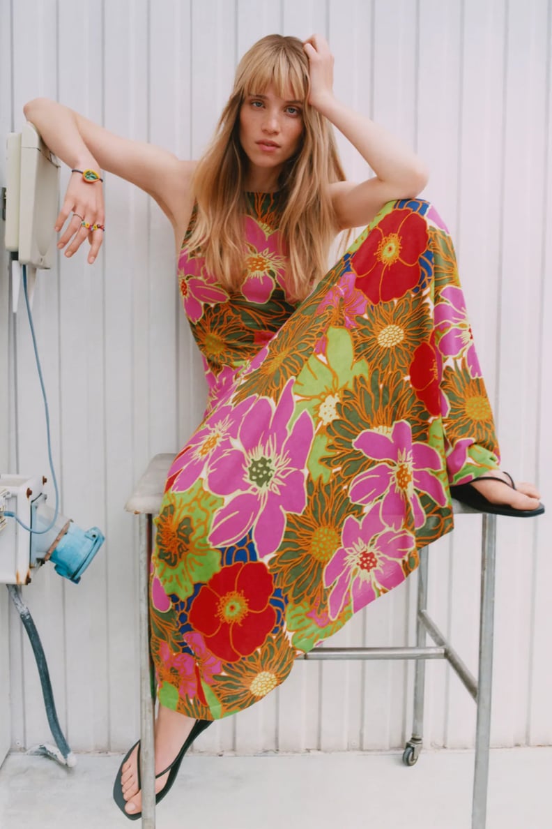 関税なし 送料無料 MAXI' DRESS Ring Printed Maxi Dress | GUESS
