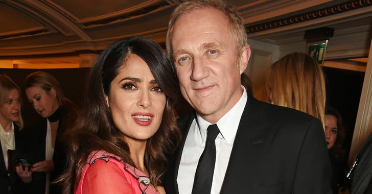 Salma Hayek and Her Husband PDA on the Red Carpet Nov. 2015 | POPSUGAR