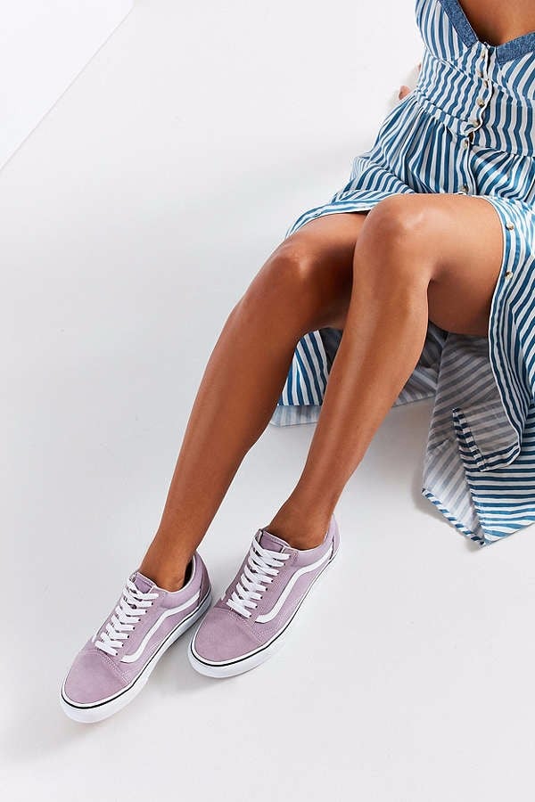 Lavender sneakers outfit hotsell