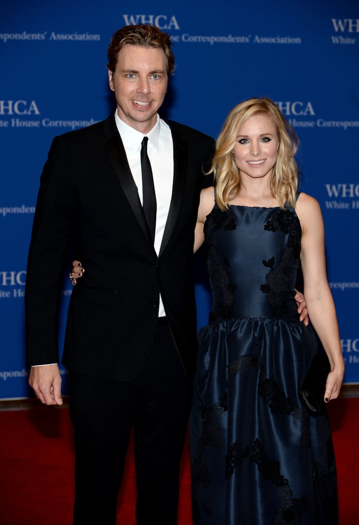 Dax Shepard and Kristen Bell flashed smiles