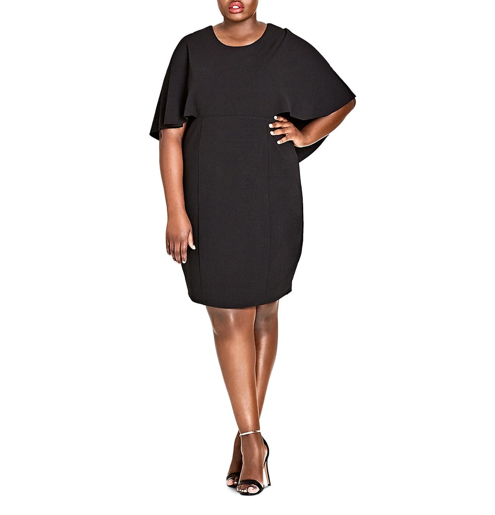 City Chic Cape Sheath Dress