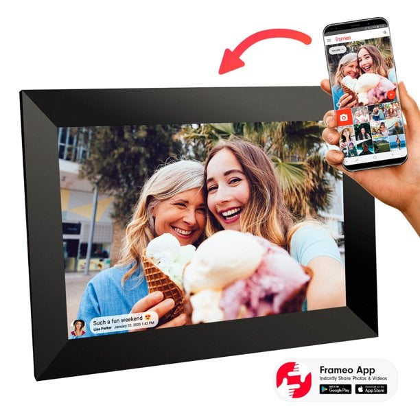 Sylvania, 10 in. Wi-Fi Frameo APP Control Digital Cloud Picture Frame,