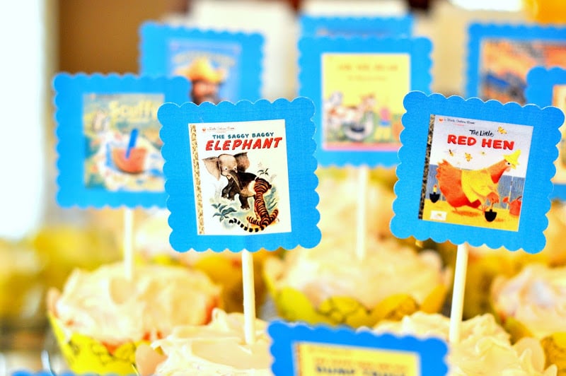 Book-Cover Cupcakes