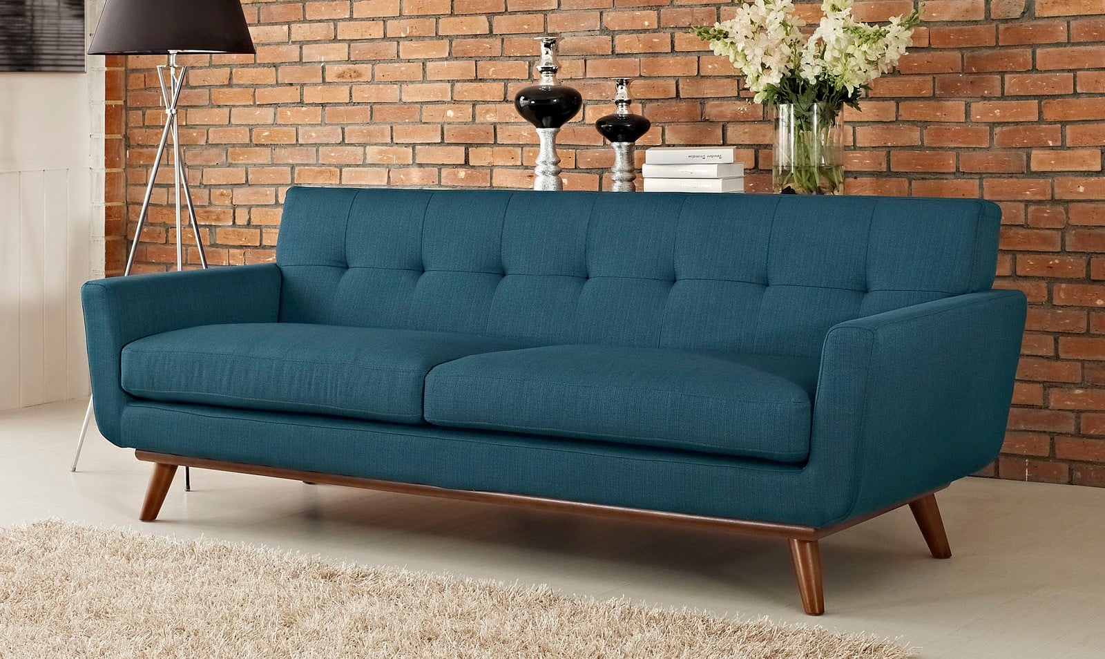 Belham living carter mid century modern upholstered dining chair sale