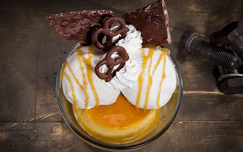 Salted Caramel Flan Sundae