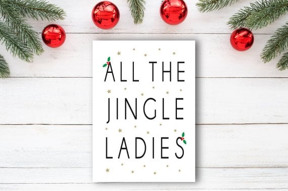 "All the Jingle Ladies" Card