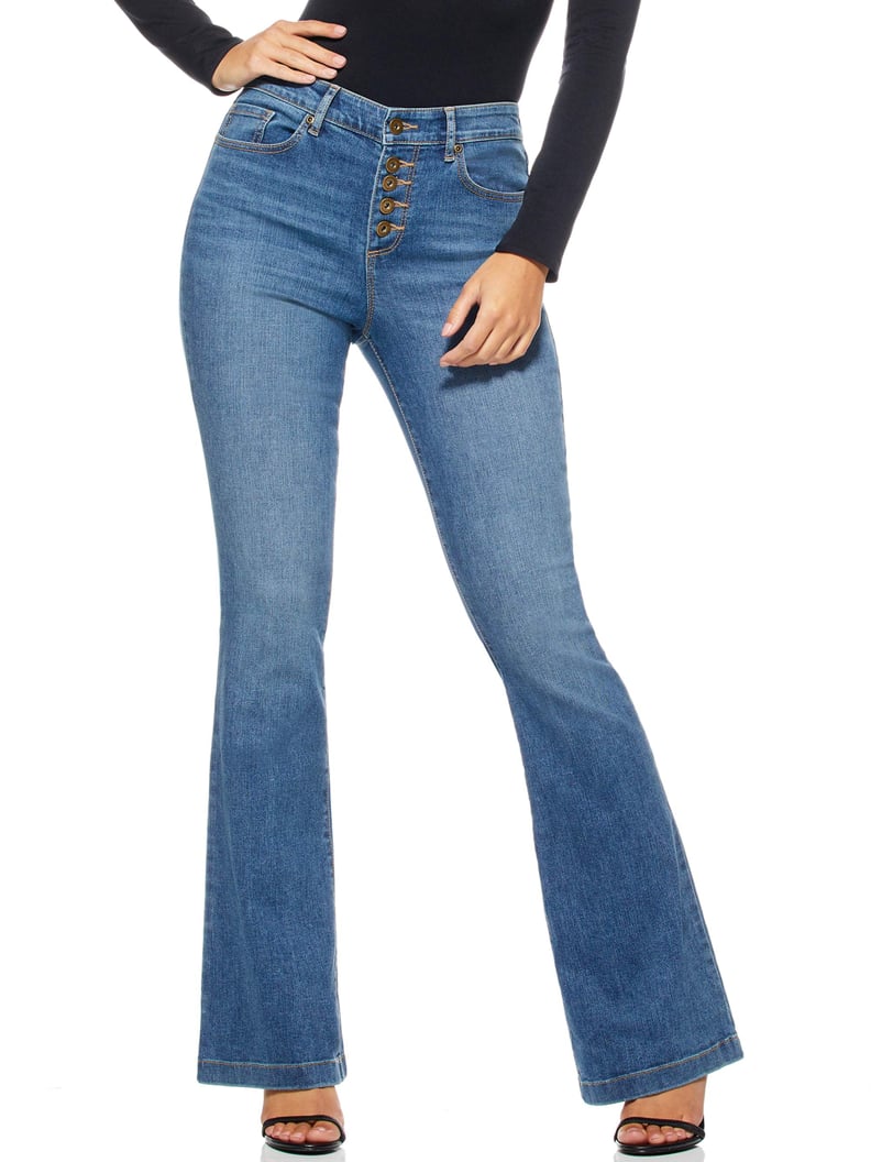 Sofia Jeans by Sofia Vergara Women's Melisa High Rise Super Flare