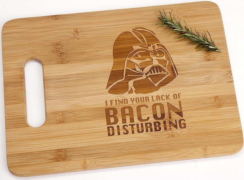 Darth Vader Engraved Bamboo Wood Cutting Board