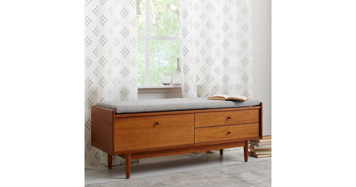 MidCentury Entryway Bench Best Home Organisers From West Elm 2021