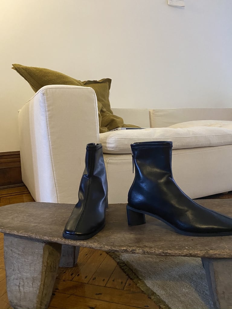 "As if I don't have enough shoes, I'm currently looking to add more to my wardrobe. These black Mosley Boots ($160) from Sincerely, Tommy caught my eye because they're sleek, chic, and made from vegan leather."