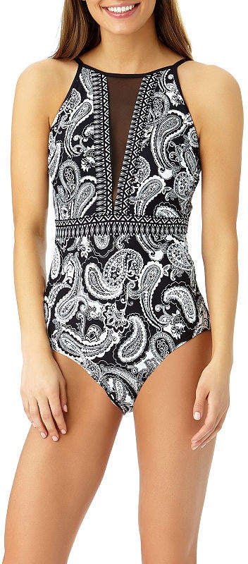 Liz Claiborne Paisley One Piece Swimsuit