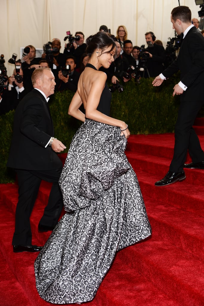 Zoe Saldana at the Met Gala 2014