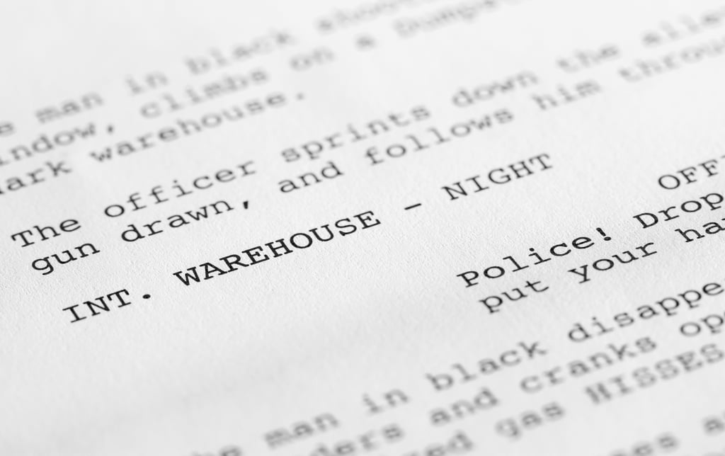 "I wrote a screenplay" "I wrote a screenplay"