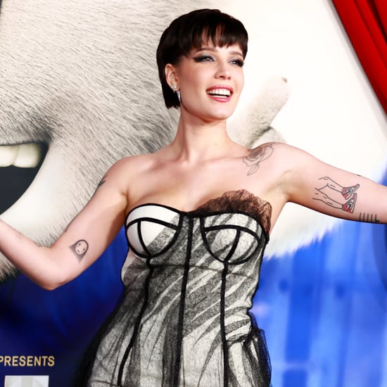 Halsey Wears a Kamilla Purshie Dress to the Sing 2 Premiere