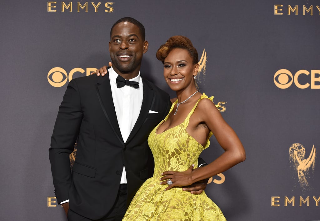 Sterling K. Brown and Ryan Michelle Bathe at 2017 Emmys
