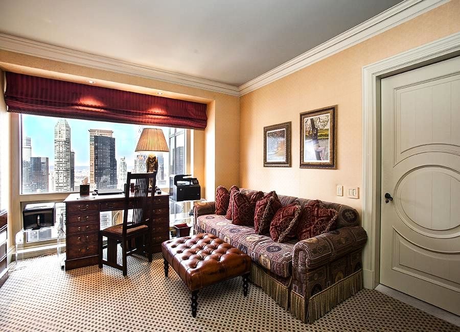 The apartment includes a sitting room, which could be converted into a third bedroom.