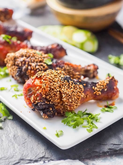 Korean Chicken Drumsticks With Kimchi Aioli