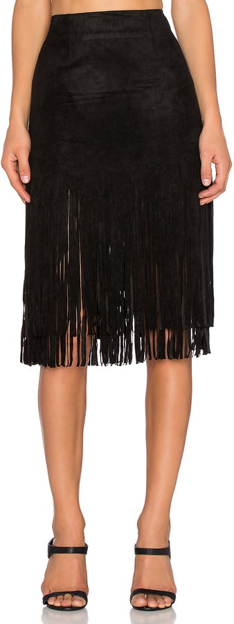 J.o.a. Suede Fringe Skirt ($75) | Holiday Gifts by Personality Type ...