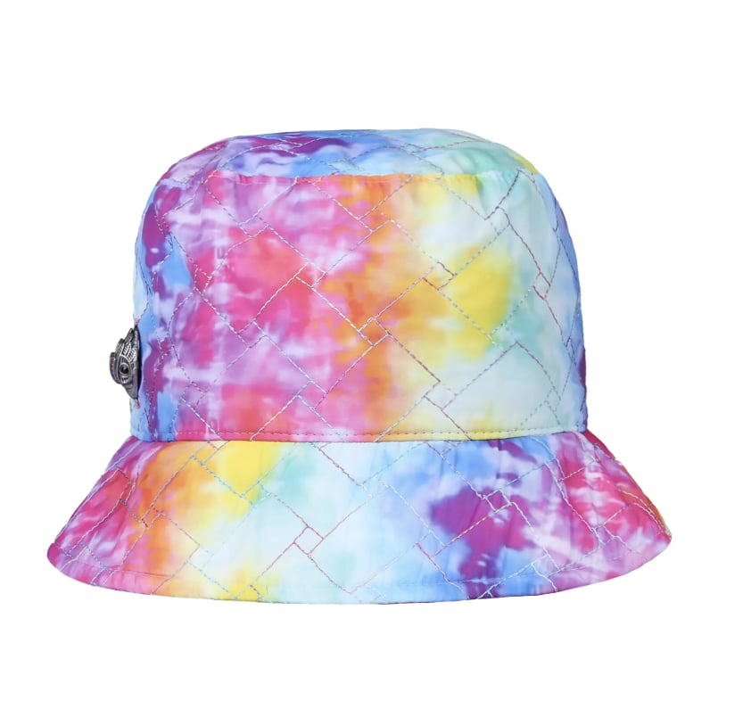 Kawaii Aesthetic:  Kurt Geiger Quilted Rainbow Bucket Hat
