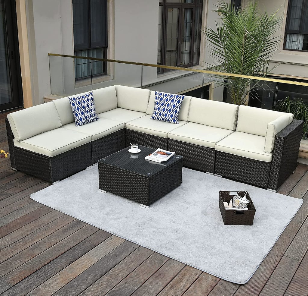 Most Comfortable Outdoor Modular Sectional Seating Set For 6