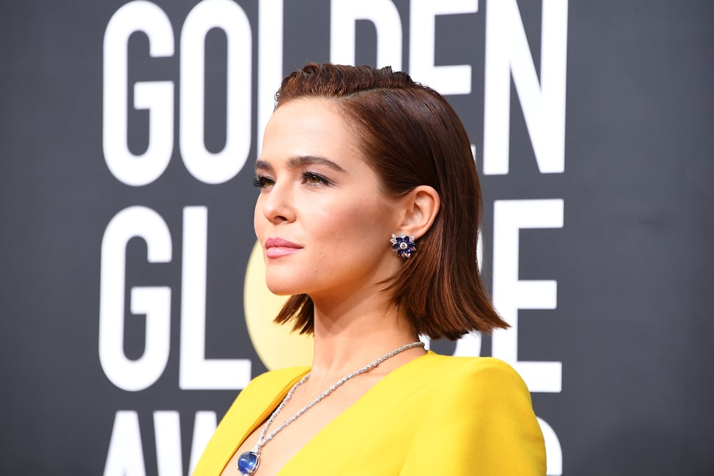 Zoey Deutch's Titanic Necklace at the Golden Globes