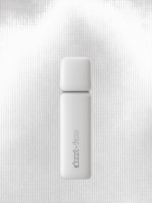 About-Face Matte Fluid Eye Paint in White Noise