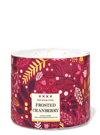 Bath & Body Works Frosted Cranberry 3-Wick Candle