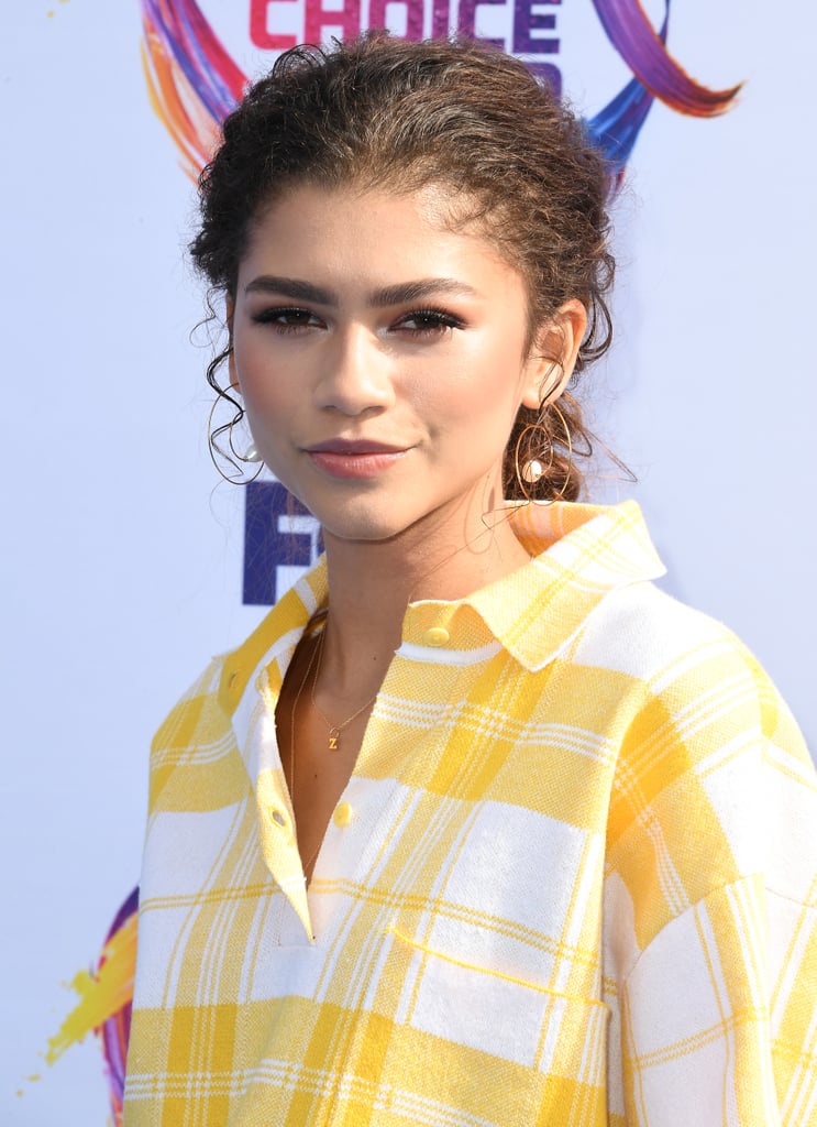 Zendaya Long Braid Hairstyle at Teen Choice Awards