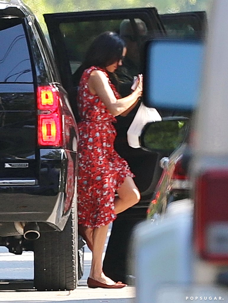 Meghan Markle Red Floral Erdem Dress POPSUGAR Fashion