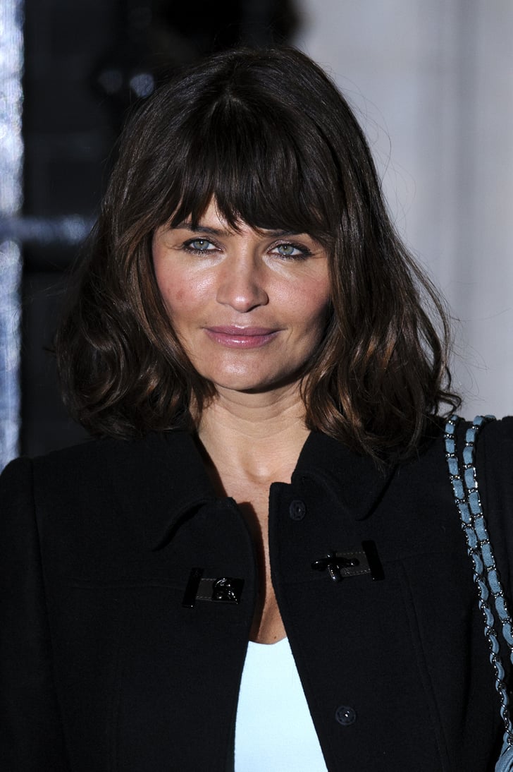 Helena Christensen | Celebrity Hair and Makeup | London Fashion Week Fall 2013 | POPSUGAR Beauty ...