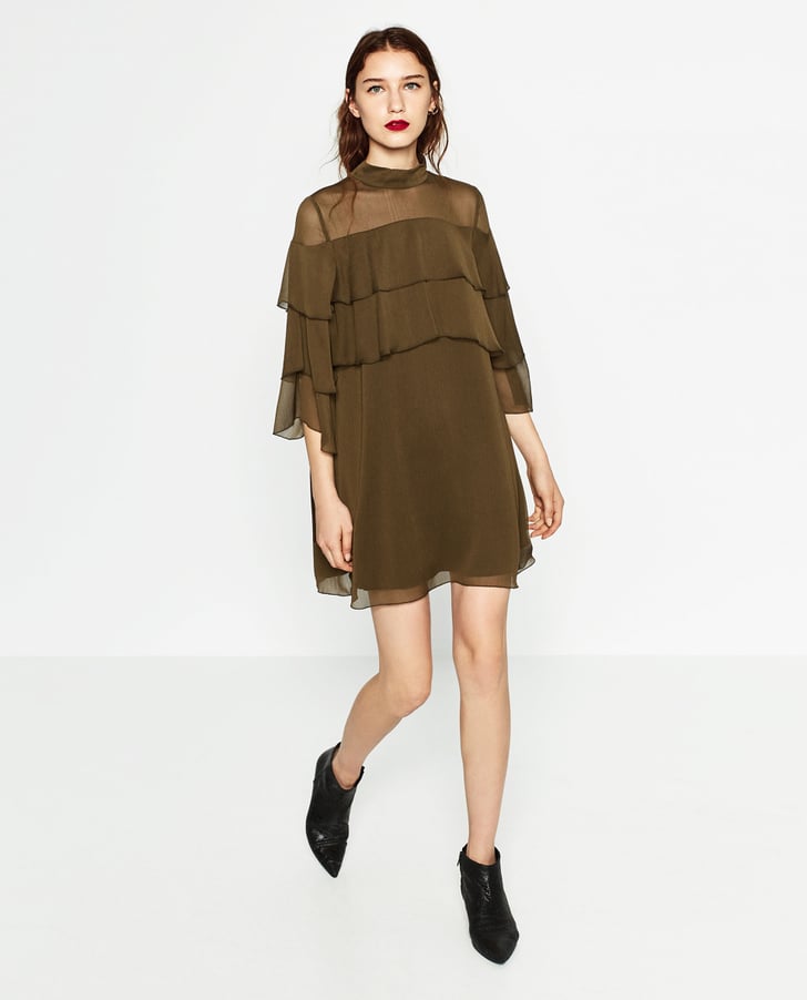 Zara Short Frilled Dress (50) Best Wedding Guest