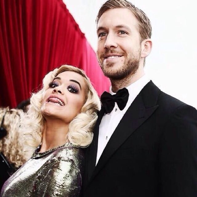Rita Ora snapped a picture with Calvin Harris on the red carpet.
Source: Instagram ritaora