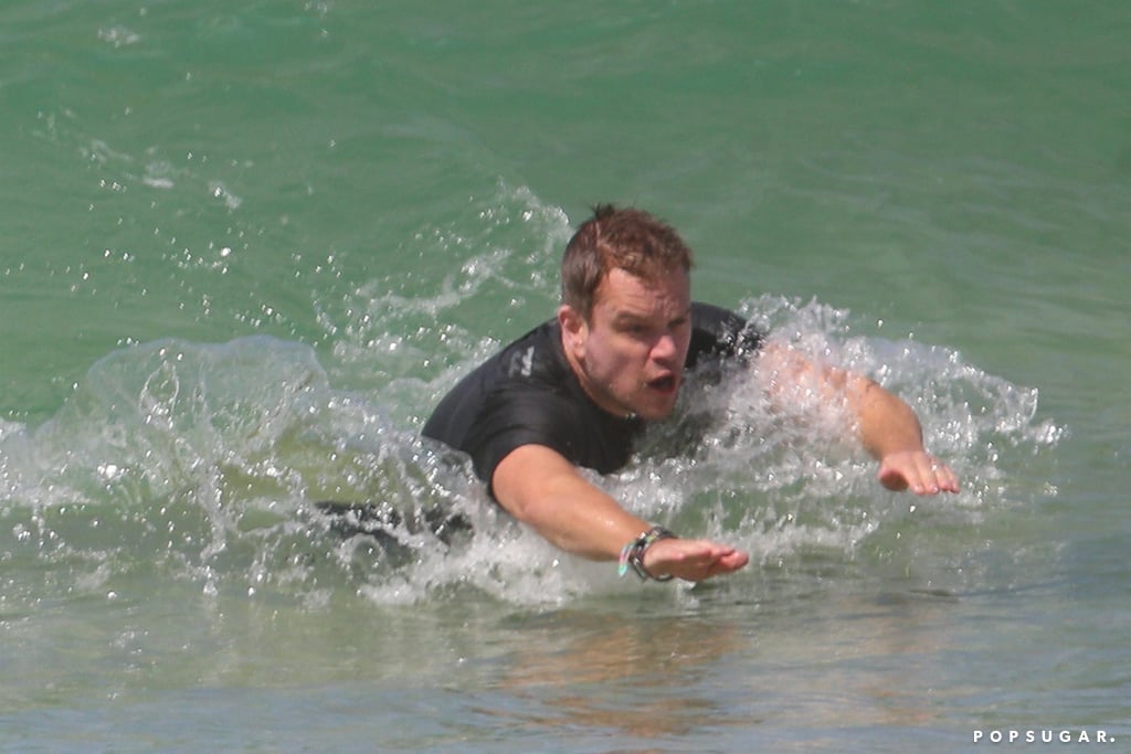 Chris Hemsworth and Matt Damon Australia Pictures April 2018