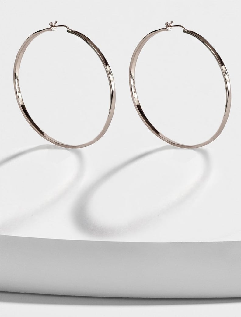 Sonia Hou Eternity 925 Sterling Silver Hoop Earrings