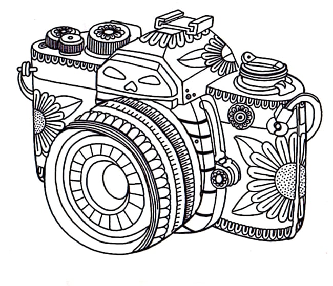 Get the coloring page: Camera Free Coloring Pages For Adults POPSUGAR Smart Living Photo 48 Get the coloring page: Camera Free Coloring Pages For Adults POPSUGAR Smart Living Photo 48