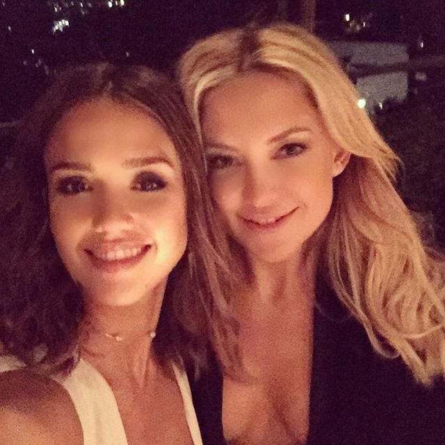 Jessica Alba with Kate Hudson.