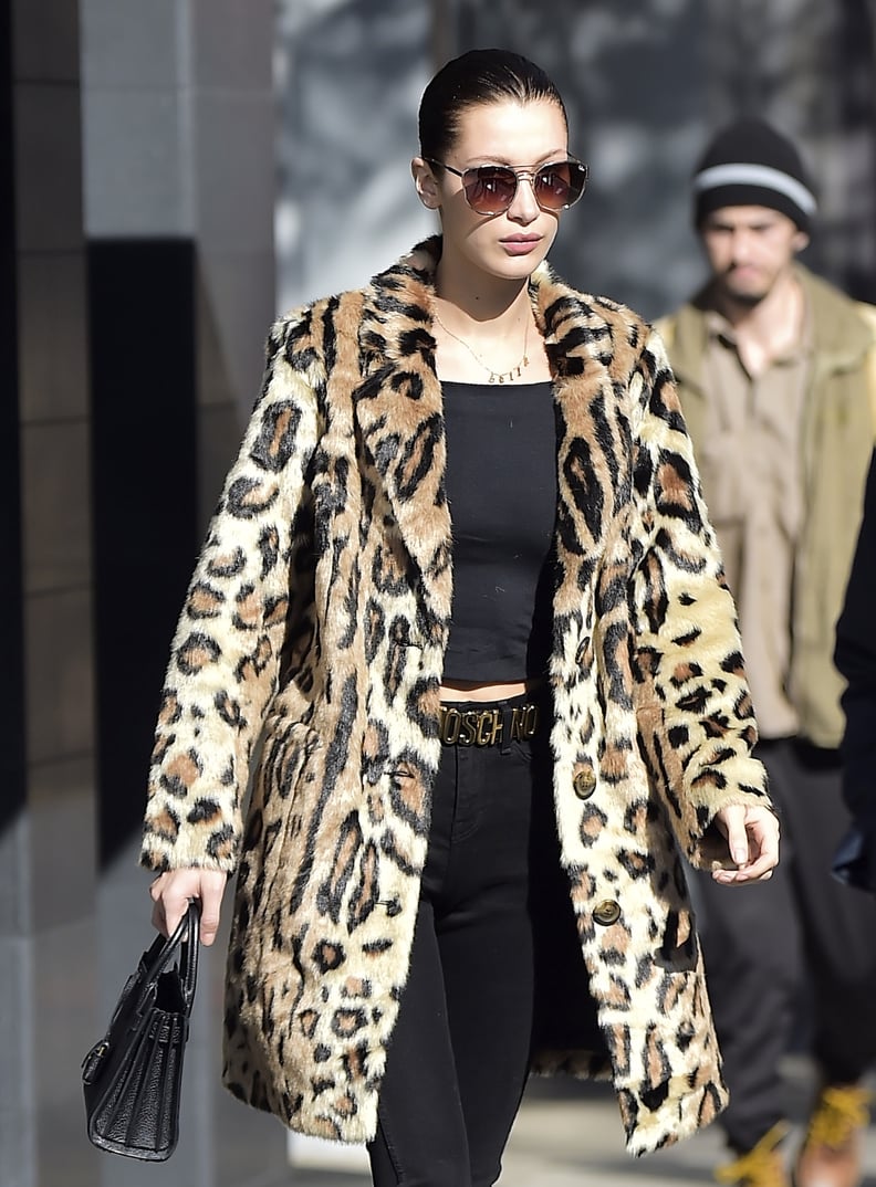 Leopard Faux-Fur Coat