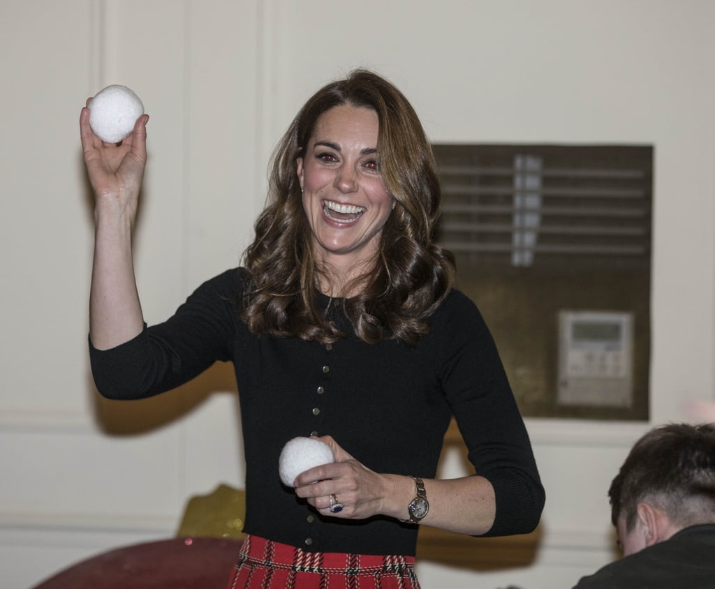 Kate Middleton and Prince William Snowball Fight 2018