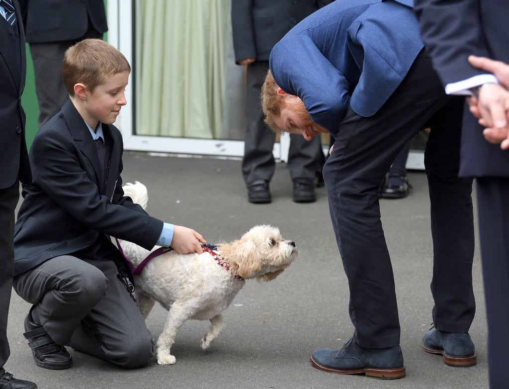 Prince Harry at St. Vincent's Catholic Primary School 2019