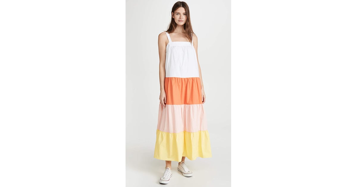 English Factory Colorblock Sleeveless Dress Amazon s Summer Maxi