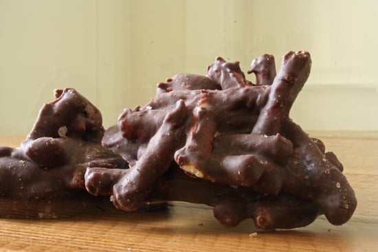Salty Chocolate Pretzel Clusters