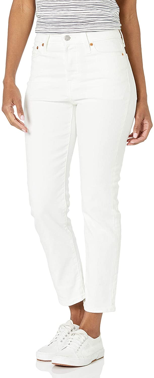 Levis wedgie sale jeans white