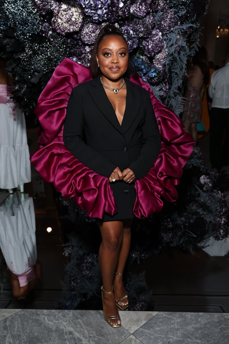 Quinta Brunson at the Christian Siriano Runway Show