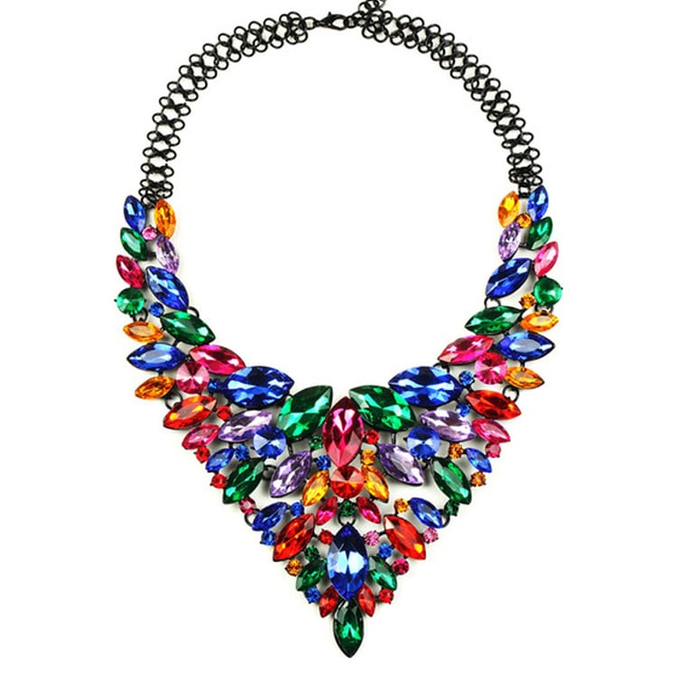 Eye Candy Los Angeles Black Ice Statement Necklace