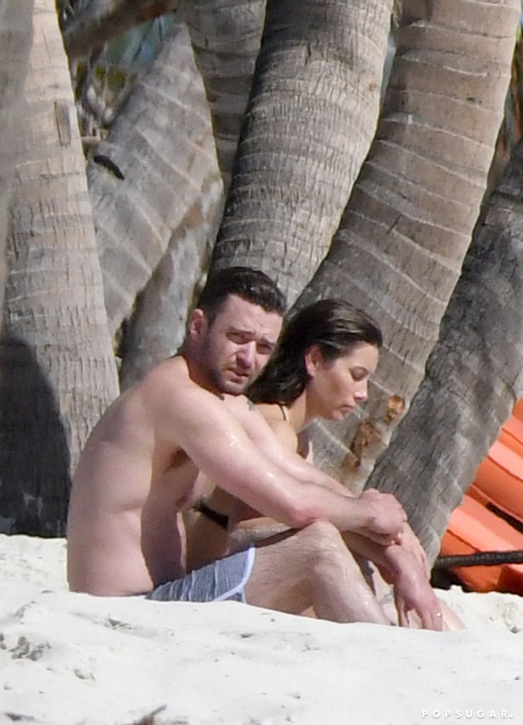 Justin Timberlake and Jessica Biel in the Caribbean 2016