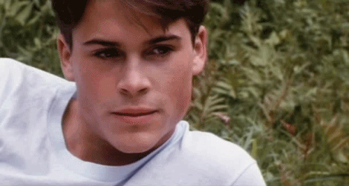 Resultado de imagem para rob lowe young gif