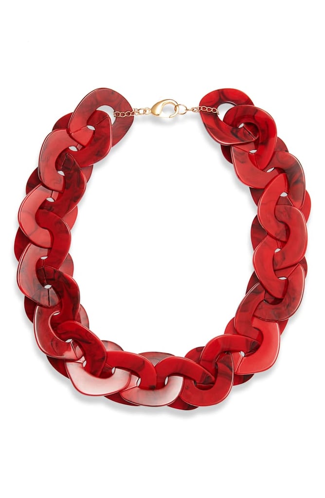 Knotty Disc Collar Necklace