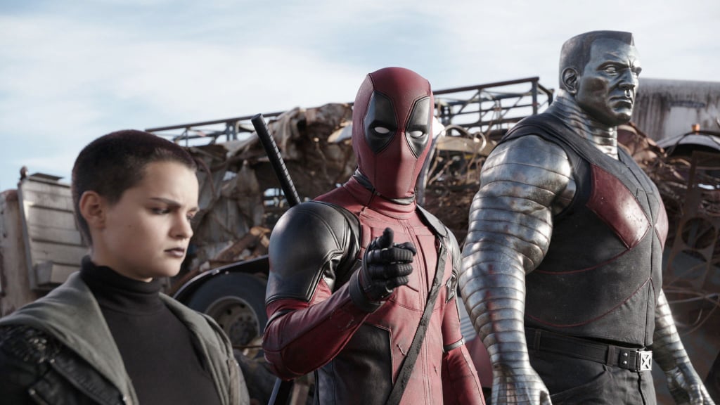 Negasonic Teenage Warhead, Deadpool, and Colossus in "Deadpool"